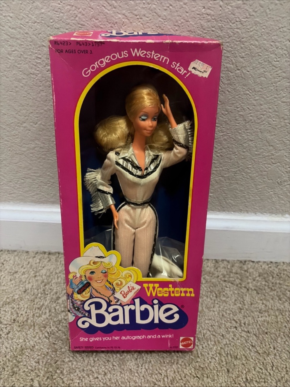 Barbie Western Doll in Cream and Black Outfit - Barbie Brand
